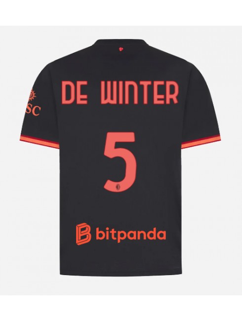 AC Milan Koni De Winter #5 Replika Tredje Kläder 2026-27 Kortärmad AC Milan Koni De Winter #5 Replika Tredje Kläder 2026-27 Kortärmad